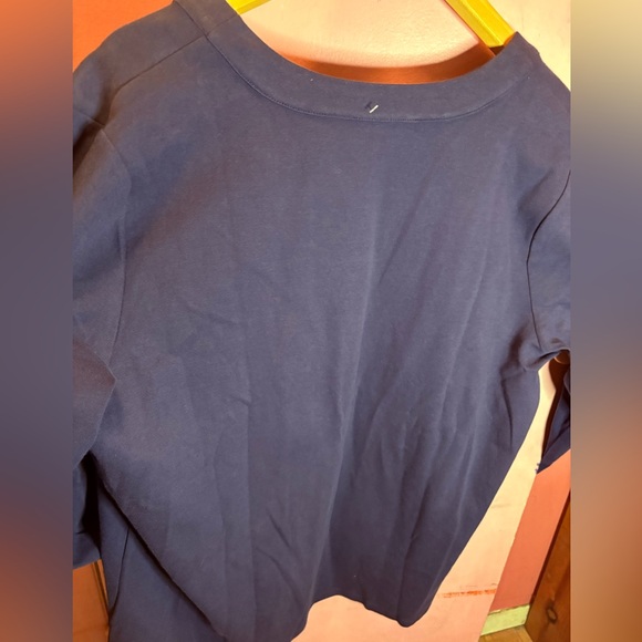 Appleseed’s Cotton Women's Navy Cardigan Sweater - Picture 6 of 9